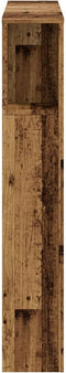 vidaXL - Hoofdbordkast - 100x19x104,5 - cm - bewerkt - hout - oud - houtkleurig