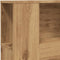 vidaXL - Hoofdbordkast - 100x19x104,5cm - bewerkt - hout - artisanaal - eikenkleur