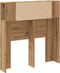 vidaXL - Hoofdbordkast - 100x19x104,5cm - bewerkt - hout - artisanaal - eikenkleur