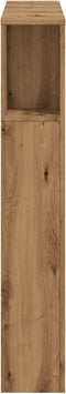 vidaXL - Hoofdbordkast - 100x19x104,5cm - bewerkt - hout - artisanaal - eikenkleur
