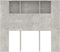 vidaXL - Hoofdbordkast - 120x18,5x102,5 - cm - betongrijs