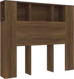 vidaXL - Hoofdbordkast - 120x18,5x102,5 - cm - bruin - eikenkleur