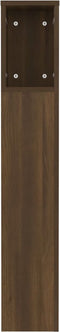 vidaXL - Hoofdbordkast - 120x18,5x102,5 - cm - bruin - eikenkleur