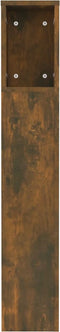 vidaXL - Hoofdbordkast - 120x18,5x102,5 - cm - gerookt - eikenkleurig