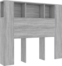 vidaXL - Hoofdbordkast - 120x18,5x102,5 - cm - grijs - sonoma - eikenkleurig