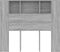 vidaXL - Hoofdbordkast - 120x18,5x102,5 - cm - grijs - sonoma - eikenkleurig