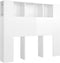 vidaXL - Hoofdbordkast - 120x18,5x102,5 - cm - hoogglans - wit