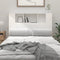vidaXL - Hoofdbordkast - 120x18,5x102,5 - cm - hoogglans - wit