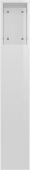 vidaXL - Hoofdbordkast - 120x18,5x102,5 - cm - hoogglans - wit
