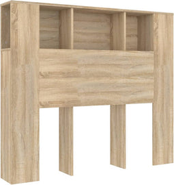 vidaXL - Hoofdbordkast - 120x18,5x102,5 - cm - sonoma - eikenkleurig