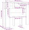 vidaXL - Hoofdbordkast - 120x18,5x102,5 - cm - zwart
