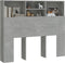 vidaXL - Hoofdbordkast - 120x19x103,5 - cm - betongrijs