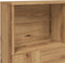 vidaXL - Hoofdbordkast - 120x19x103,5 - cm - bewerkt - hout - artisanaal - eiken