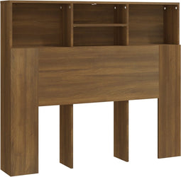 vidaXL - Hoofdbordkast - 120x19x103,5 - cm - bruin - eikenkleur