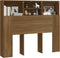 vidaXL - Hoofdbordkast - 120x19x103,5 - cm - bruin - eikenkleur
