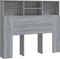 vidaXL - Hoofdbordkast - 120x19x103,5 - cm - grijs - sonoma - eikenkleurig
