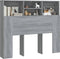 vidaXL - Hoofdbordkast - 120x19x103,5 - cm - grijs - sonoma - eikenkleurig