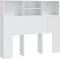 vidaXL - Hoofdbordkast - 120x19x103,5 - cm - hoogglans - wit