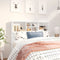 vidaXL - Hoofdbordkast - 120x19x103,5 - cm - hoogglans - wit