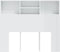 vidaXL - Hoofdbordkast - 120x19x103,5 - cm - hoogglans - wit