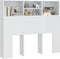 vidaXL - Hoofdbordkast - 120x19x103,5 - cm - hoogglans - wit