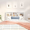 vidaXL - Hoofdbordkast - 120x19x103,5 - cm - hoogglans - wit