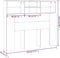 vidaXL - Hoofdbordkast - 120x19x103,5 - cm - sonoma - eikenkleurig