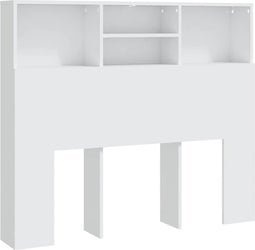 vidaXL - Hoofdbordkast - 120x19x103,5 - cm - wit