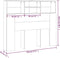 vidaXL - Hoofdbordkast - 120x19x103,5 - cm - wit