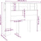 vidaXL - Hoofdbordkast - 140x18,5x104,5 - cm - betongrijs
