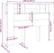 vidaXL - Hoofdbordkast - 140x18,5x104,5 - cm - bruin - eikenkleur