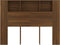 vidaXL - Hoofdbordkast - 140x18,5x104,5 - cm - bruin - eikenkleur