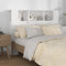 vidaXL - Hoofdbordkast - 140x18,5x104,5 - cm - hoogglans - wit