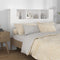 vidaXL - Hoofdbordkast - 140x18,5x104,5 - cm - wit