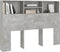 vidaXL - Hoofdbordkast - 140x19x103,5 - cm - betongrijs