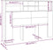 vidaXL - Hoofdbordkast - 140x19x103,5 - cm - betongrijs