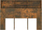 vidaXL - Hoofdbordkast - 140x19x103,5 - cm - gerookt - eikenkleurig