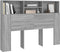 vidaXL - Hoofdbordkast - 140x19x103,5 - cm - grijs - sonoma - eikenkleurig