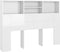 vidaXL - Hoofdbordkast - 140x19x103,5 - cm - hoogglans - wit
