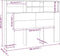 vidaXL - Hoofdbordkast - 140x19x103,5 - cm - hoogglans - wit