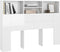 vidaXL - Hoofdbordkast - 140x19x103,5 - cm - hoogglans - wit