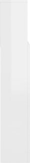 vidaXL - Hoofdbordkast - 140x19x103,5 - cm - hoogglans - wit