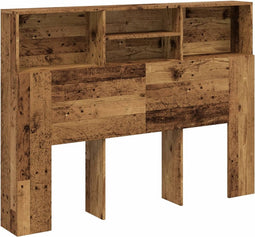 vidaXL - Hoofdbordkast - 140x19x103,5 - cm - oud - houtkleurig
