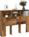 vidaXL - Hoofdbordkast - 140x19x103,5 - cm - oud - houtkleurig