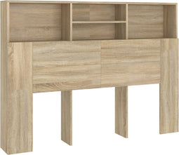 vidaXL - Hoofdbordkast - 140x19x103,5 - cm - sonoma - eikenkleurig
