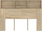vidaXL - Hoofdbordkast - 140x19x103,5 - cm - sonoma - eikenkleurig