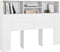 vidaXL - Hoofdbordkast - 140x19x103,5 - cm - wit