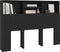 vidaXL - Hoofdbordkast - 140x19x103,5 - cm - zwart