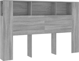vidaXL - Hoofdbordkast - 160x18,5x104,5 - cm - grijs - sonoma - eikenkleurig