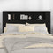 vidaXL - Hoofdbordkast - 160x18,5x104,5 - cm - zwart